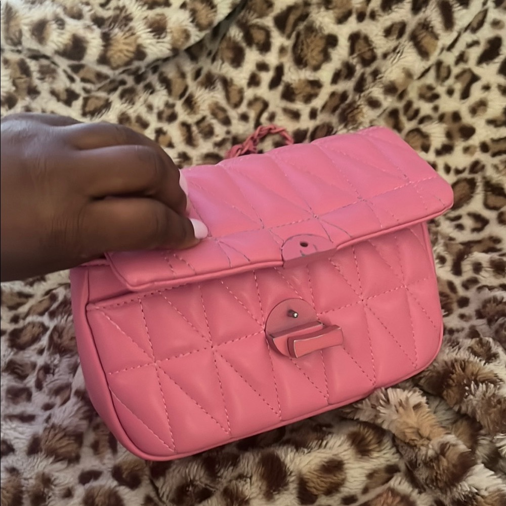 Pink Quilted Women's Bag